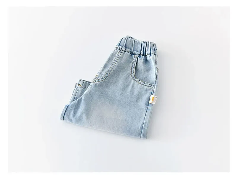 2026 Summer New Baby Thin Denim Shorts Children Casual Pants Boys Girls Loose Jeans Shorts Solid Kids Clothes