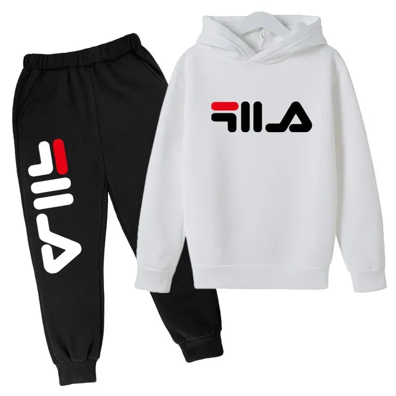 Spring Autumn New Fashion Kids Tracksuits 3-12 Years Boys and Girls Casual Sports Hoodie Tops+pants 2pcs Sets Children Clothes