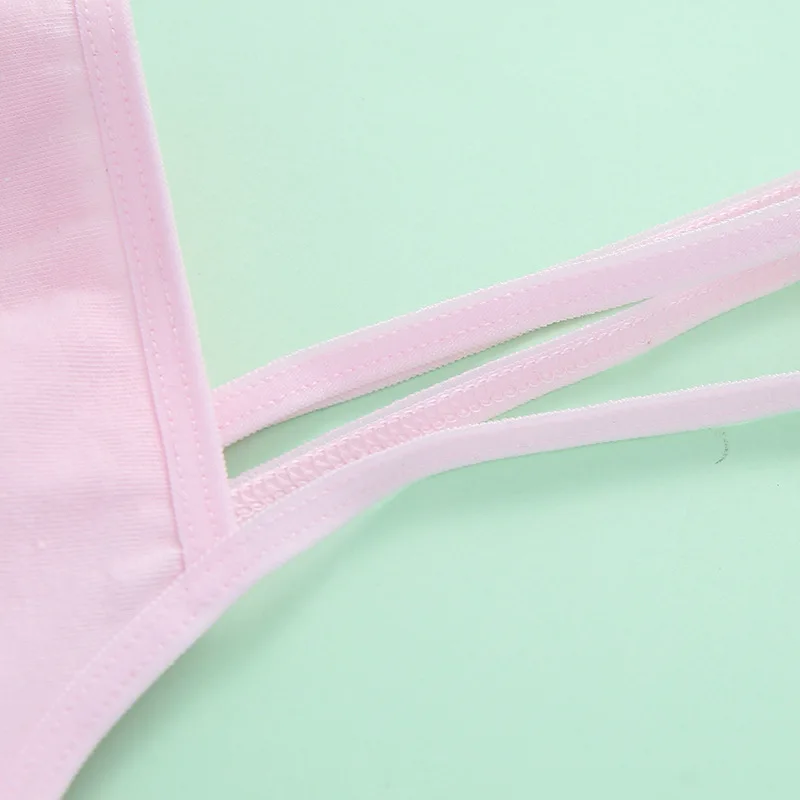 1pcs Cotton Thin Teenage Vest Girls Cartoon Print Bras Young Childrens Students Training Bras Maiden Kids Underwears Tank Tops
