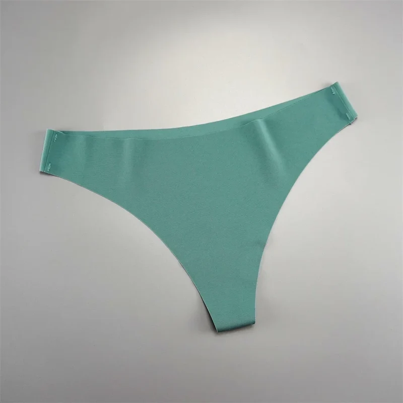 7 PCS/Set Fast Send Seamless Thong Women G String Sexy Ice Silk Panty Female Underwear Fitness Panties Plus Size