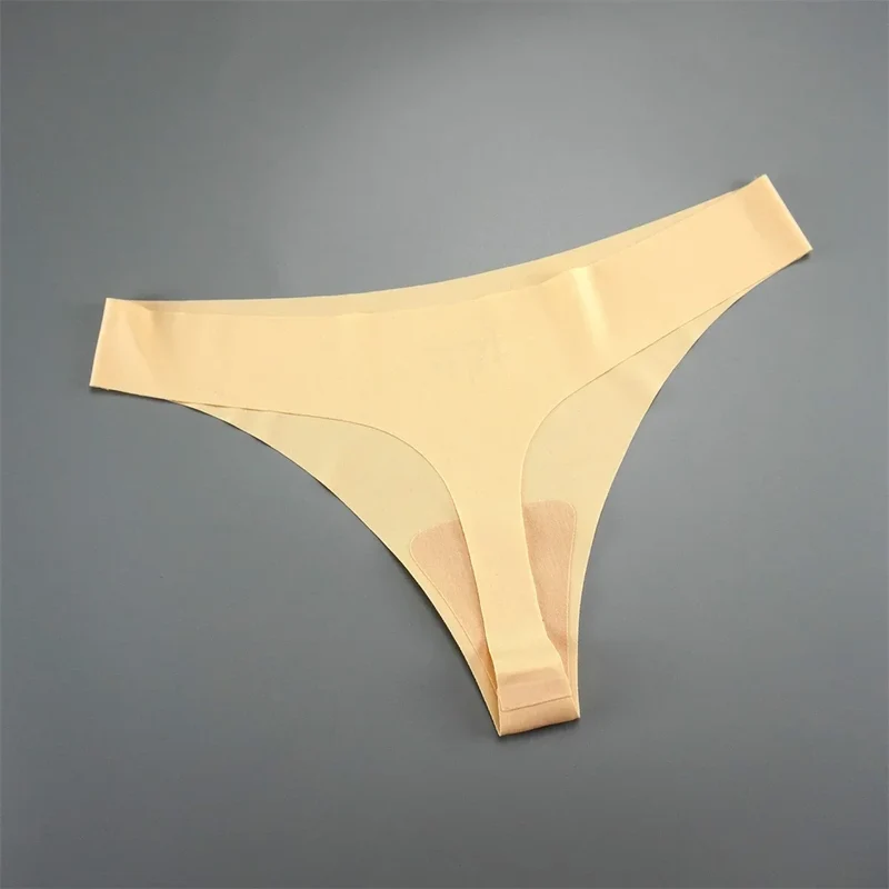 7 PCS/Set Fast Send Seamless Thong Women G String Sexy Ice Silk Panty Female Underwear Fitness Panties Plus Size