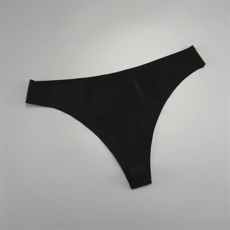 7 PCS/Set Fast Send Seamless Thong Women G String Sexy Ice Silk Panty Female Underwear Fitness Panties Plus Size