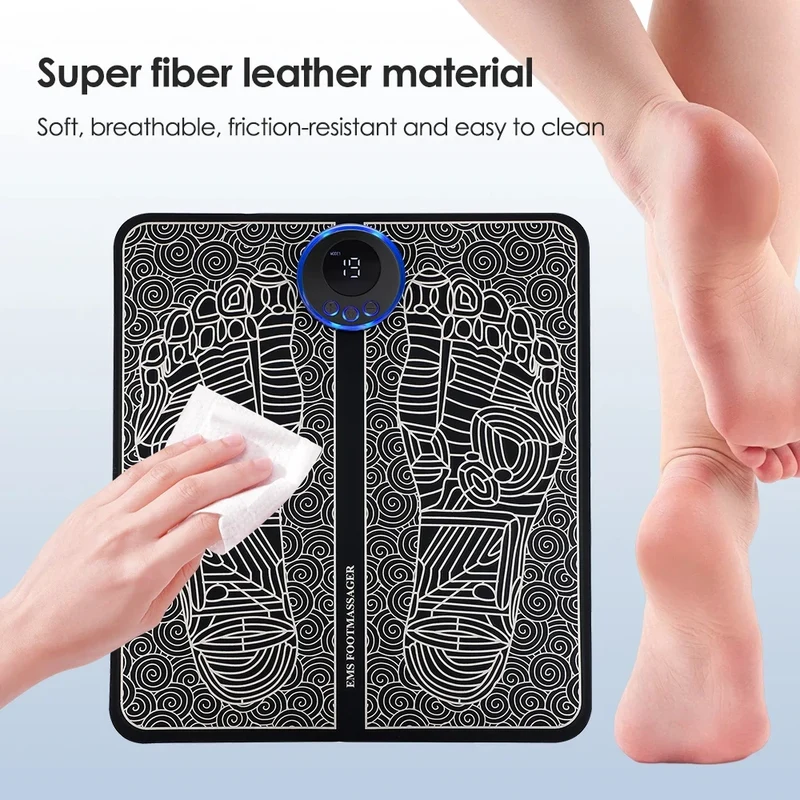 Foot Massager EMS Rechargeable Massage Mat Foot Relaxation Pads Electric Foot Massage Tool To Relieve Sore Feet Home Fitness