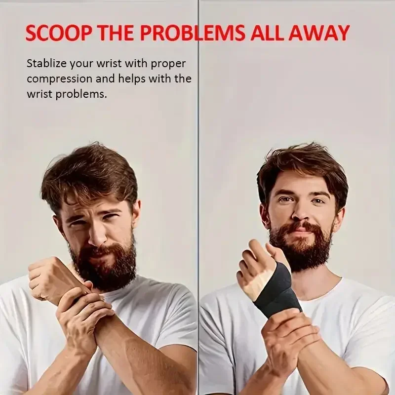 Adjustable Wrist Brace Perfect for Women & Men Support Wrap Strap Hand Carpal Tunnel Brace Fitness Suitable Both Right Left Hand