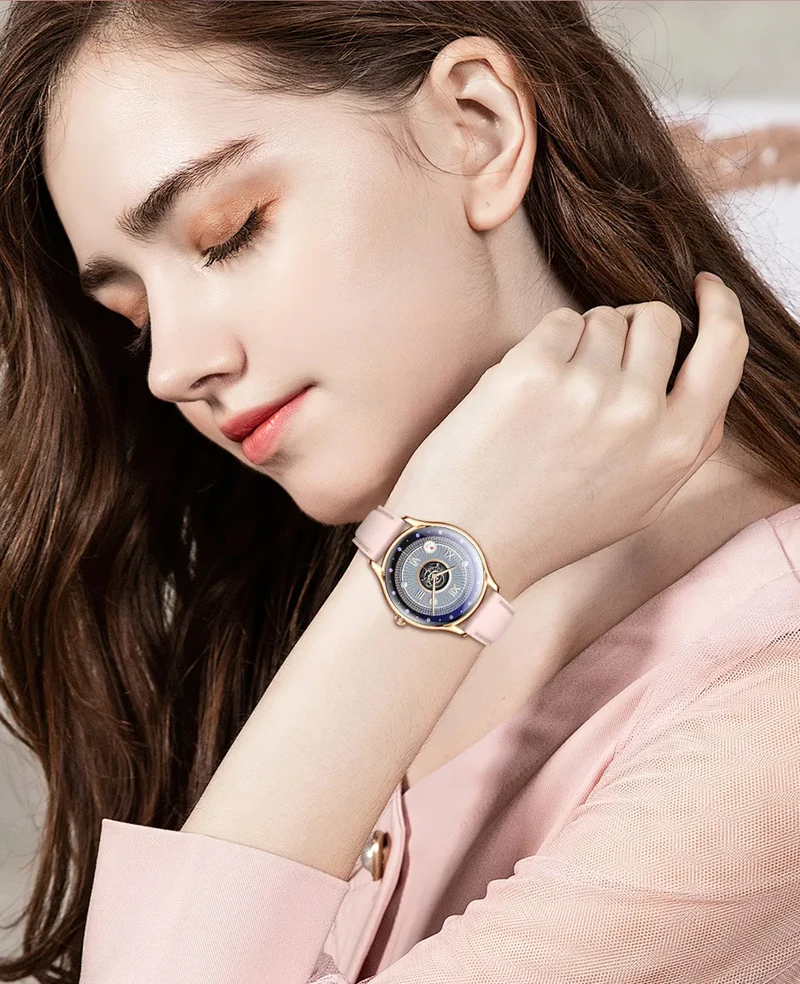 2025 New AMOLED Screen 7.9mm Ultra-thin Women Blue Tooth Call Smart Watch Heart Rate Health Lady Music Sport Fitness Smartwatch