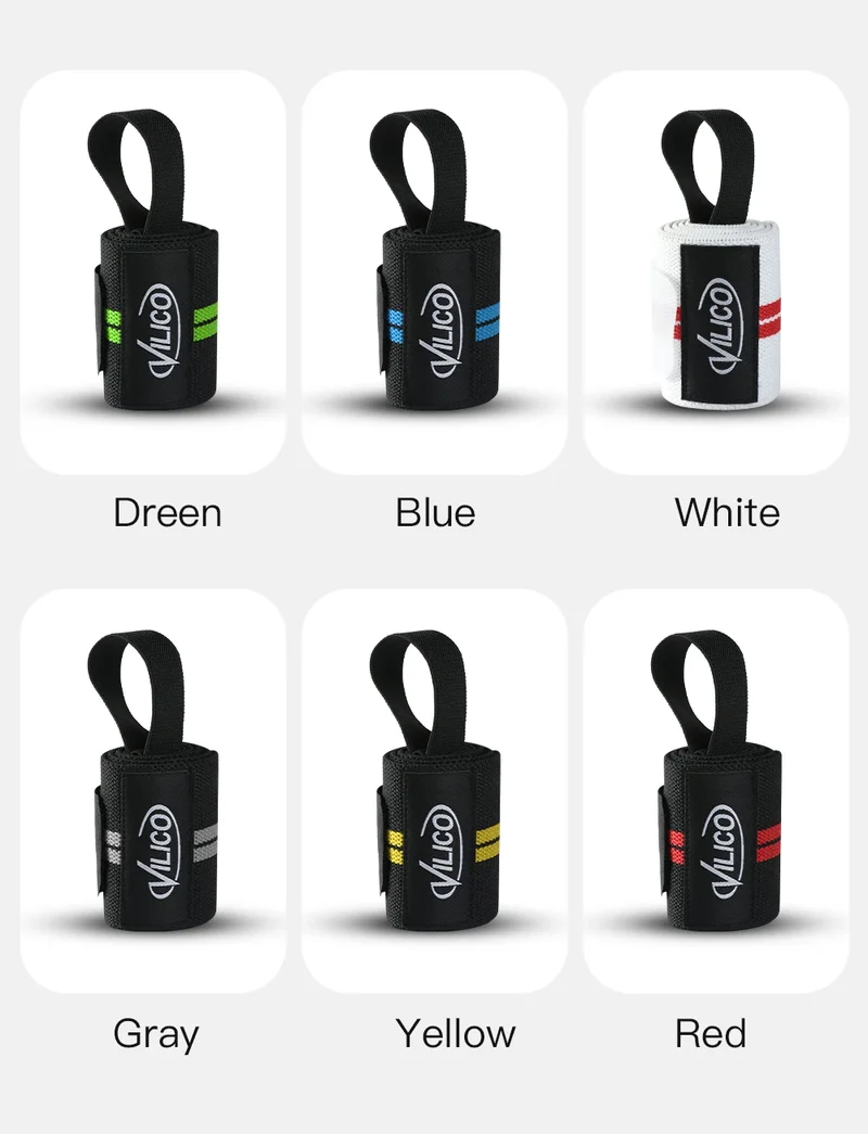 Fitness Wristband Wrapped Design With Adjustable Elasticity to Support and Stabilize The Wrist, Avoiding Wrist Injuries