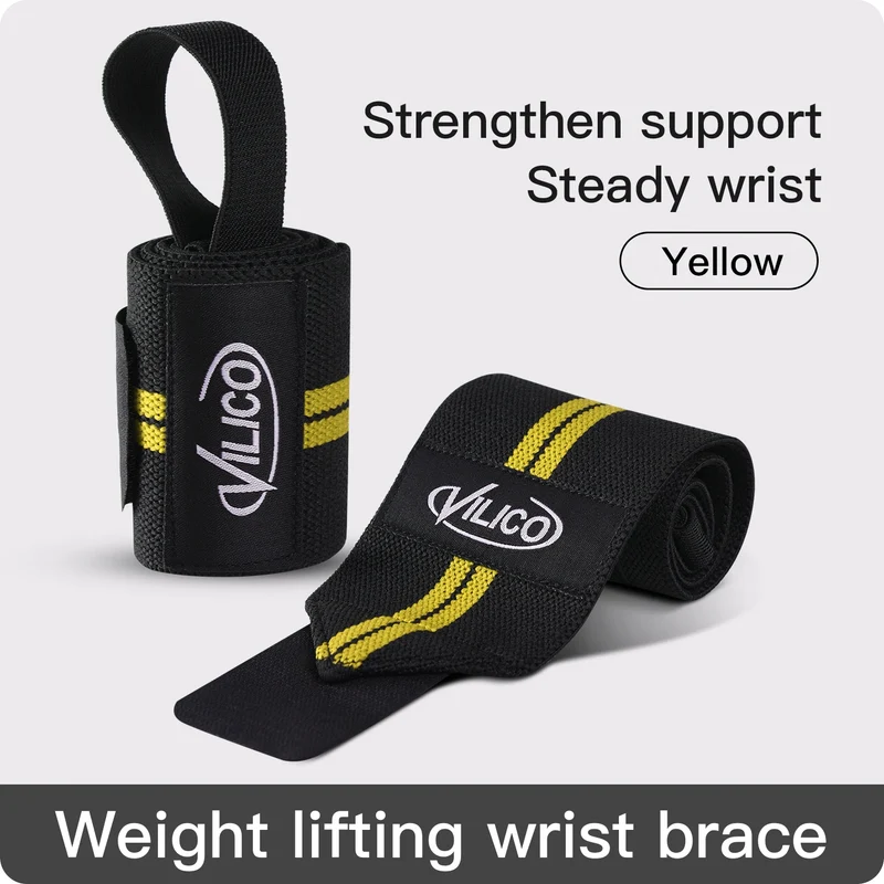 Fitness Wristband Wrapped Design With Adjustable Elasticity to Support and Stabilize The Wrist, Avoiding Wrist Injuries