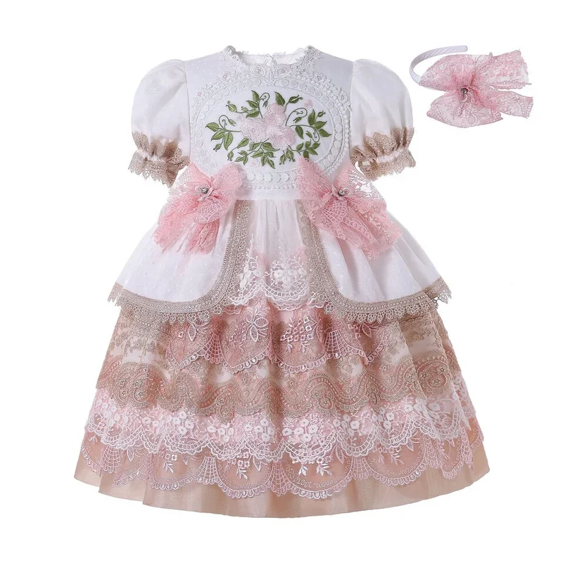 Exclusive Customization Elegant Girls Children Muslim Bridesmaid Dresses Frocks 2-12Y 1BAG=1PCS