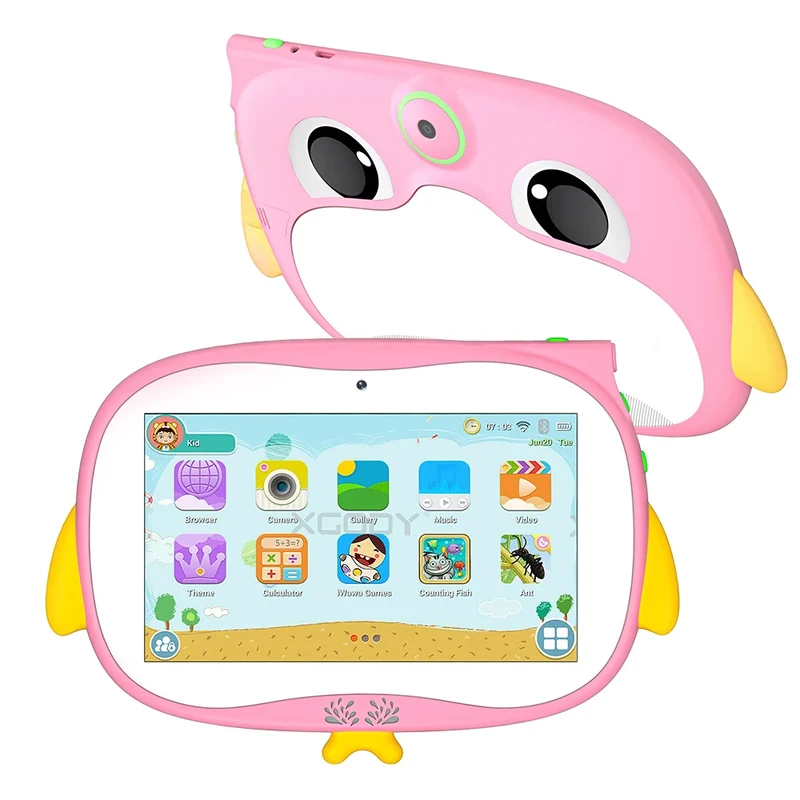 2024 New Model Android 10 7 Inch Oem Android Tablet in Stock Wifi Tablet Educational Tablet for Children Best Gift RAM 4+64GB
