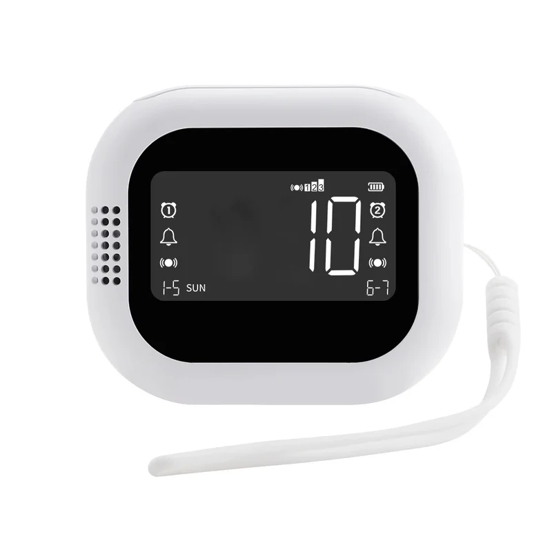FM radio vibration clock lithium battery powered vibrating clock with DST and child lock vibration clock