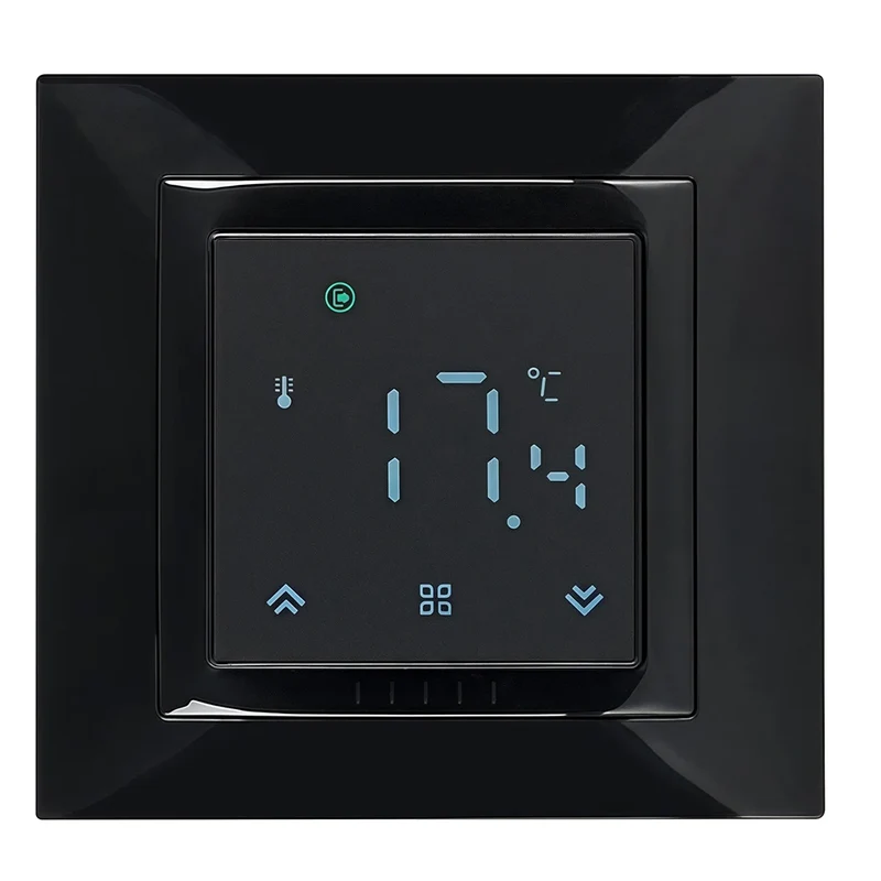 Room Thermostat Square Convex LCD Panel Child Lock Floor Heating System Programmable Smart WIFI Thermostat