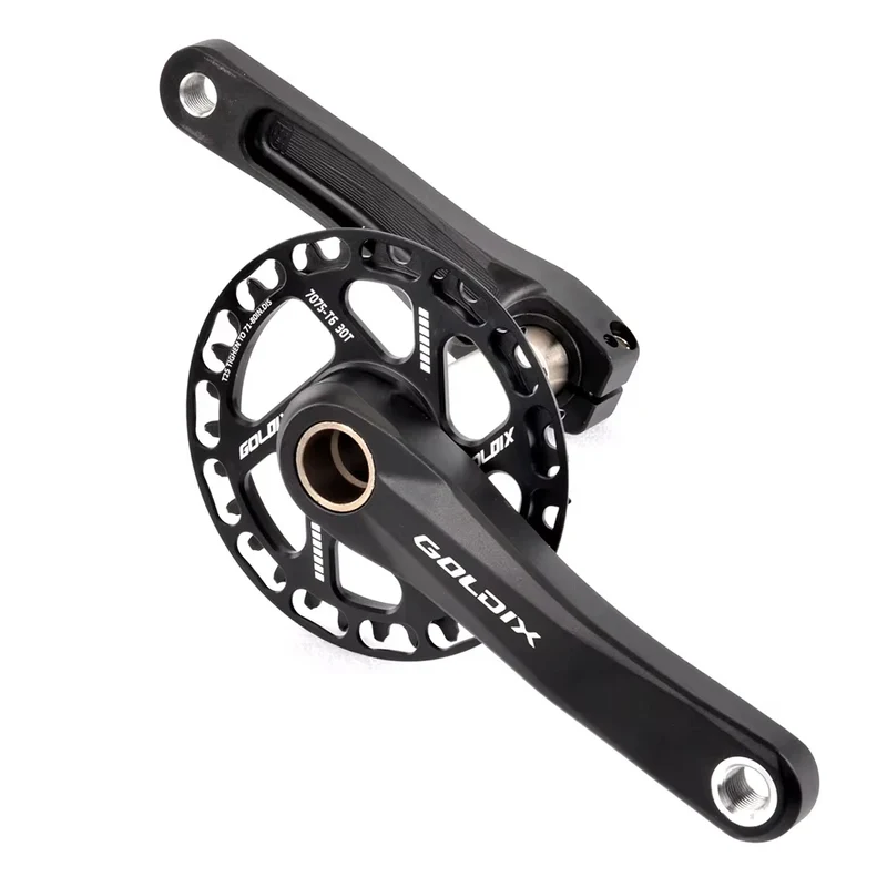 GOLDIX Children Bicycle Crankset 110mm/127mm/140mm/150mm/155mm/160mm Crank MTB Kid Crankset 28T-36T Chainring for SRAM