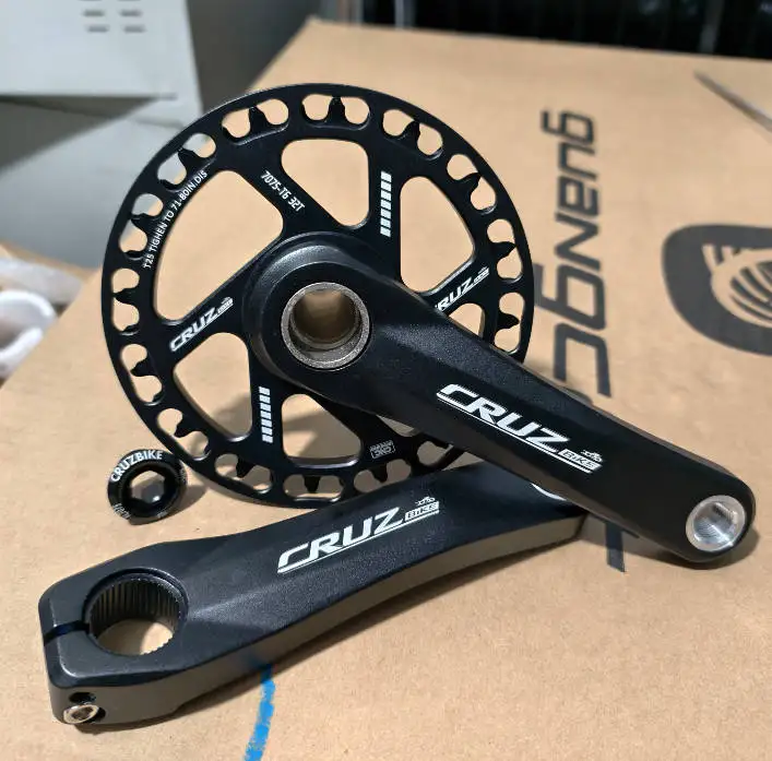 GOLDIX Children Bicycle Crankset 110mm/127mm/140mm/150mm/155mm/160mm Crank MTB Kid Crankset 28T-36T Chainring for SRAM