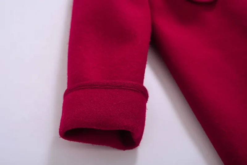 Pettigirl new Popular Solid Color Red Warm Children Girls' Jackets & Coats Latest and Stylish 1BAG=1PCS