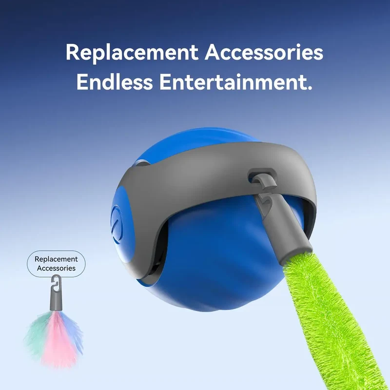 2025 Smart Interactive Cat Ball Type-C Rechargeable Automatic Pet Toy New Year Gift for Cats Made in China