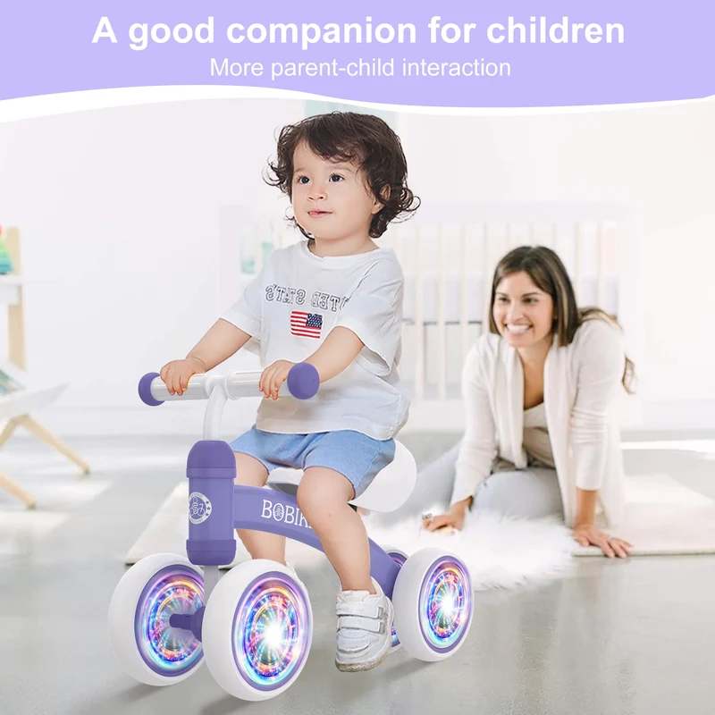 Baby Balance Bike Toys for 12-36 Months Kids Toy Boy and Girls Gifts Toddler Best First Birthday Gift (Purple)