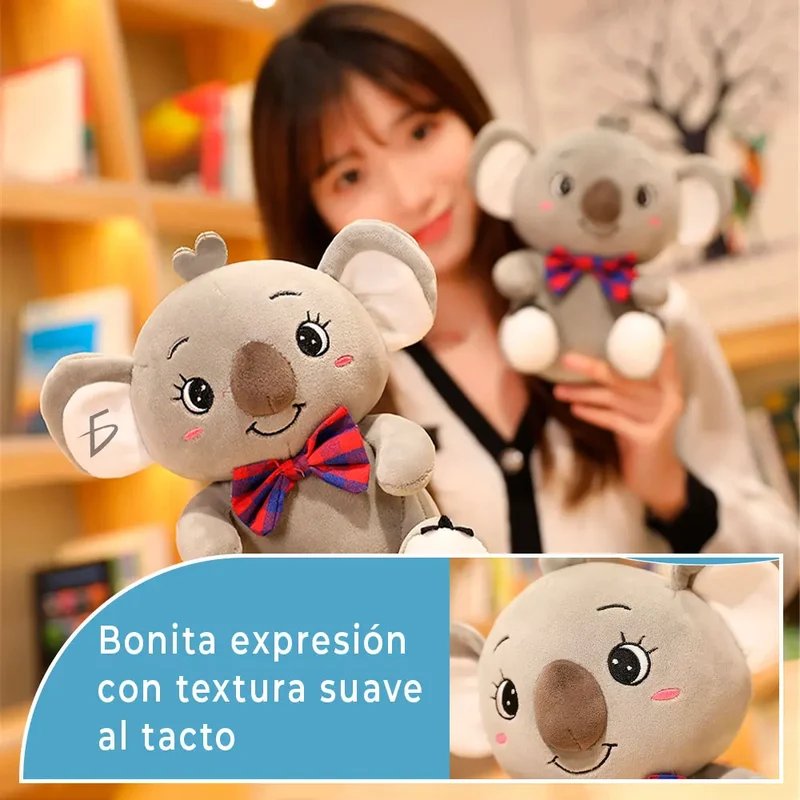 20/30cm Adorable Koala Plush Toy - Cute Australian Cartoon Animal Stuffed Animal with Tie.