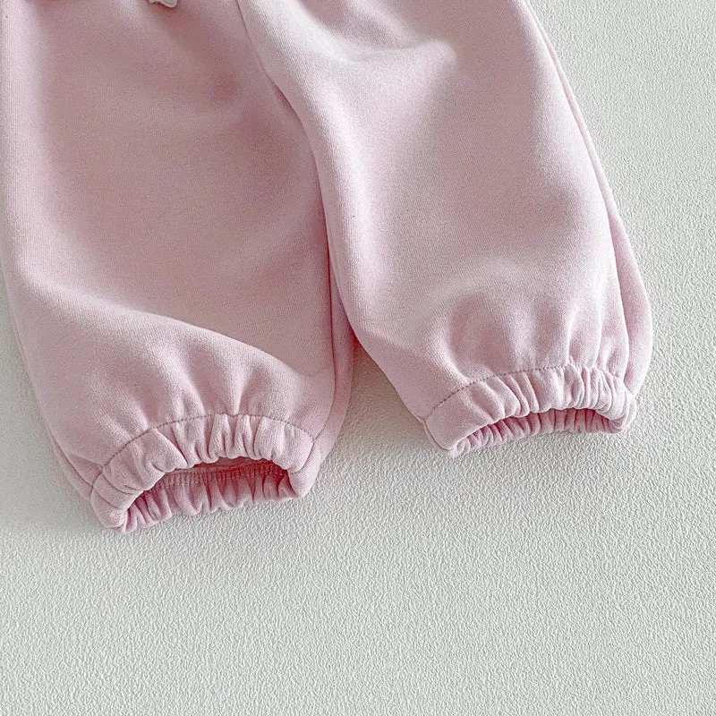 Girls' Sweater Set-Autumn 2026 New Style- Stylish and Fashionable Autumn Outfit for Girls- Baby with Back Print Two - Piece Set