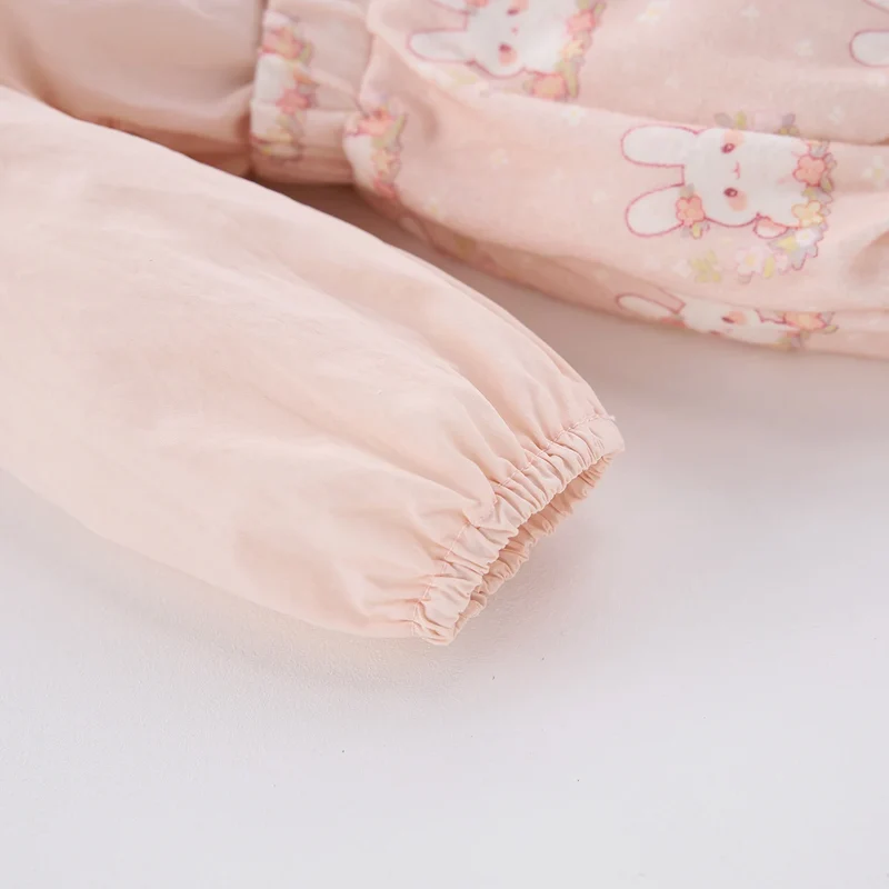 Infant carrycot pants set - Korean style - Girls' baby dress with sweet and stylish design - Cute rabbit print - Two-piece set