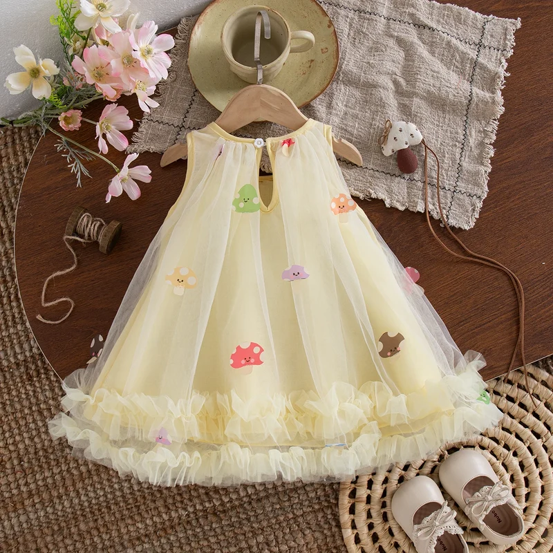Summer New Baby Girl Princess Dress Sweet Chiffon Children'S Clothing (9 Months -4 Years Old)