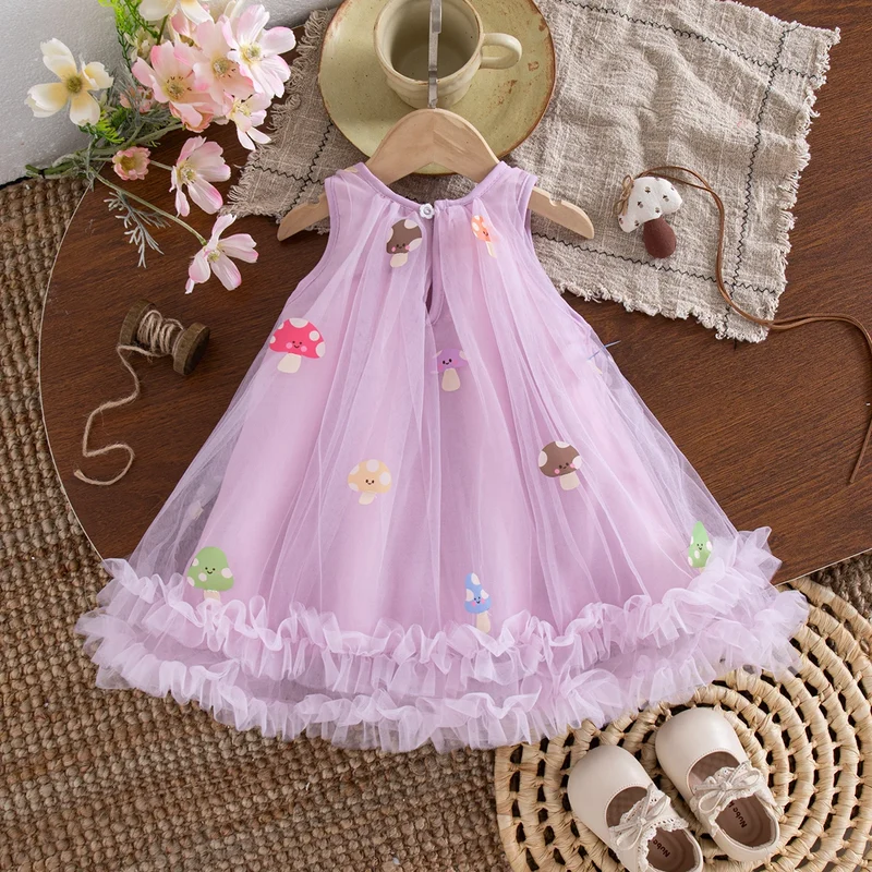 Summer New Baby Girl Princess Dress Sweet Chiffon Children'S Clothing (9 Months -4 Years Old)