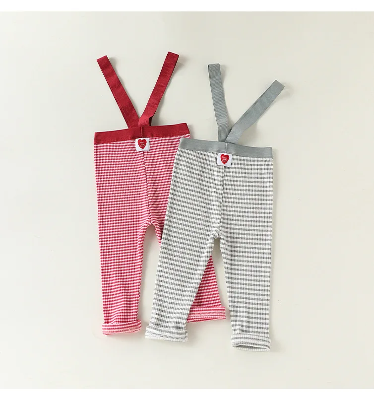 2026 Baby Boys Girls Pants Cotton High Waist Overalls PP Leggings
