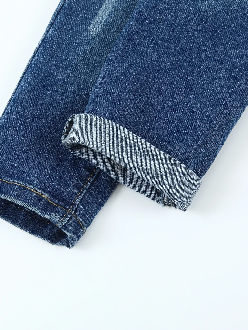 Boy Solid Slim Jeans Toddler Baby Casual Denim Pants Child Soft Trousers Kids Clothing Spring Autumn Birthday Gift