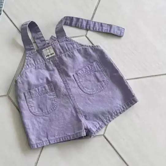 2025 Summer New Baby Denim Strap Shorts Infant Jumpsuit Toddler Boy Girl Fashion Casual Overalls Baby Loose Versatile Clothes