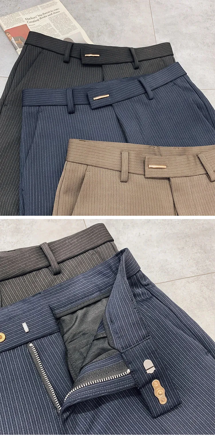 Men Suit Pants Dress Pantalone Hombre Stretch Slim Formal Trousers Calça Masculina Solid Color Casual Pants Fashion Men Clothing