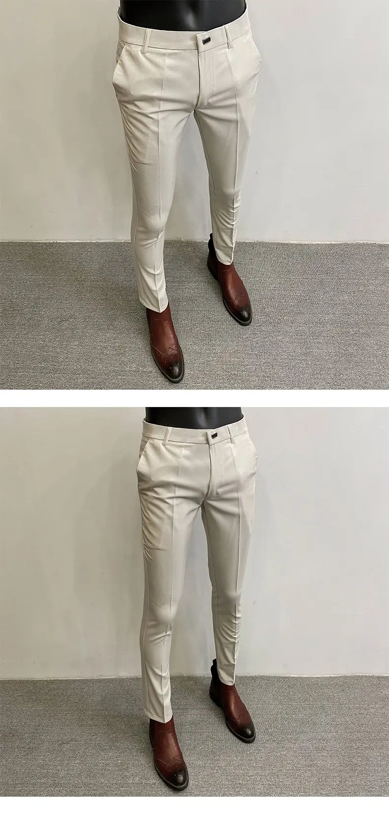 Men Suit Pants Dress Pantalone Hombre Stretch Slim Formal Trousers Calça Masculina Solid Color Casual Pants Fashion Men Clothing