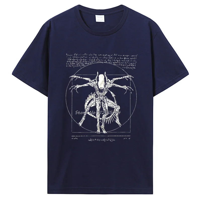 2019 Brand Tshirt Homme Tees Cool Stuff For Teenagers Da Vinci Alien T Shirt Gamer Gifts For Men Streetwear