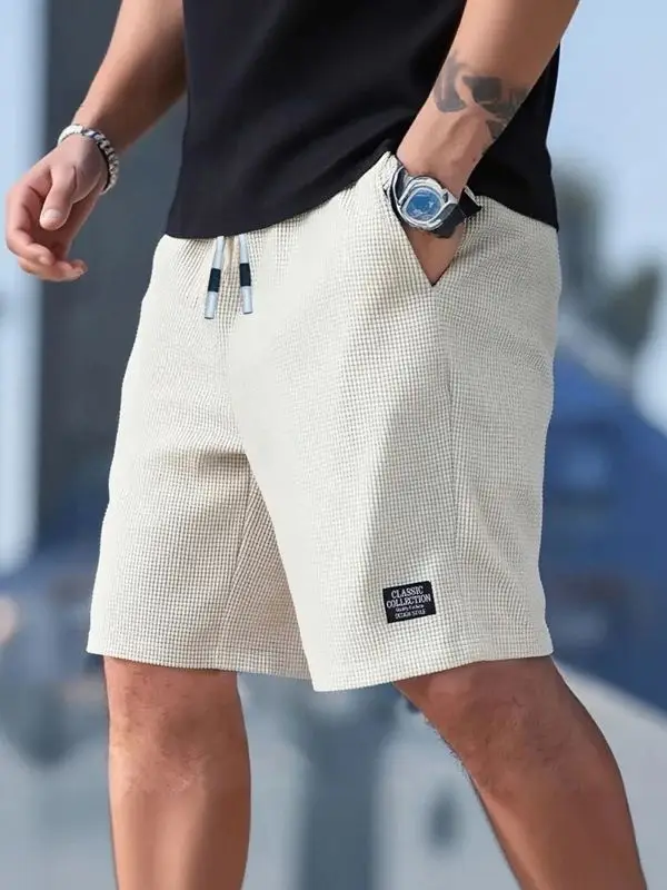 Men's Shorts, Men's Casual Pants, Men's Beach Shorts, Men's Sports Shorts, New Fashionable Textured Fabric, Breathable Pants, Suitable for Daily Casual Wear and Sports