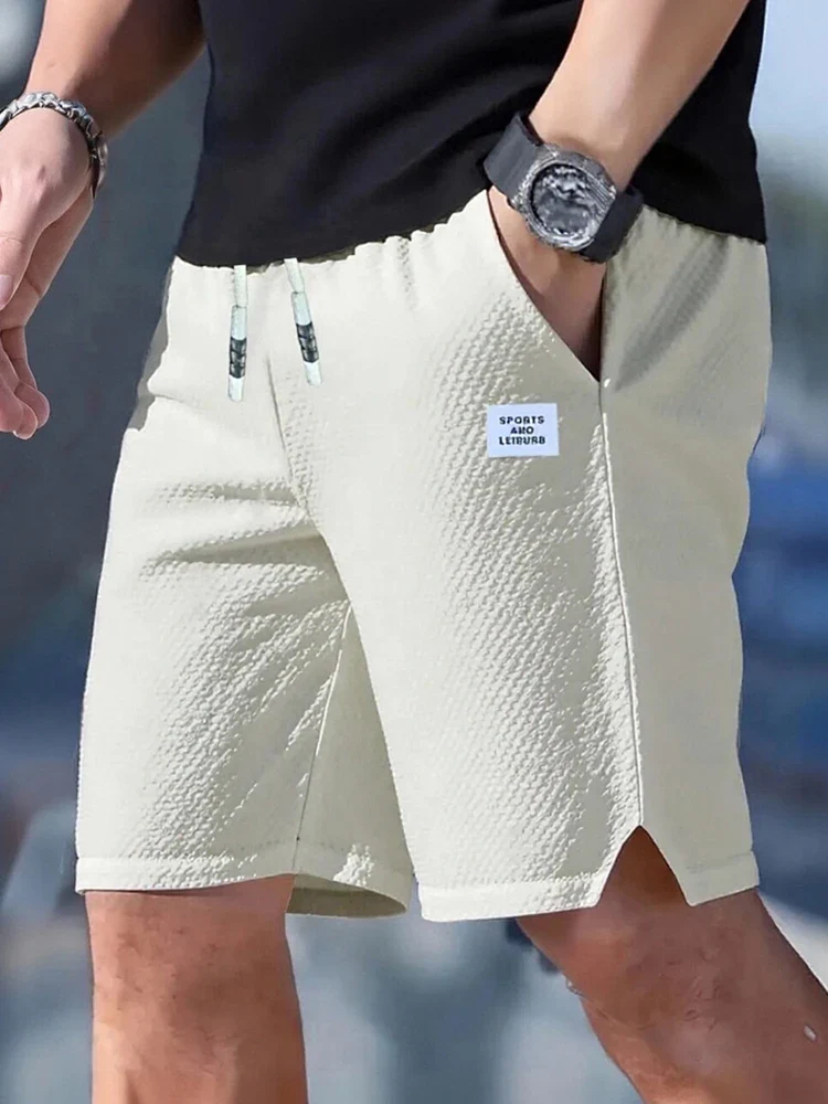 Men's Shorts, Men's Casual Pants, Men's Beach Shorts, Men's Sports Shorts, New Fashionable Textured Fabric, Breathable Pants, Suitable for Daily Casual Wear and Sports