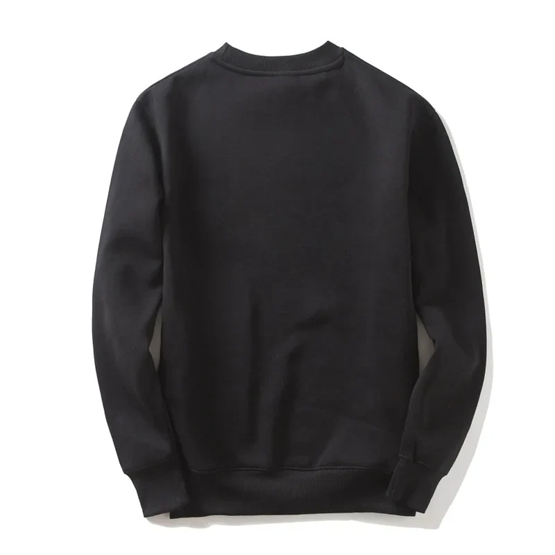 Custom Embroidery Cotton Sweatshirt Customized Brand Design Company Logo Text Men Women Thick Fleece Warm Quality Clothes 350gsm