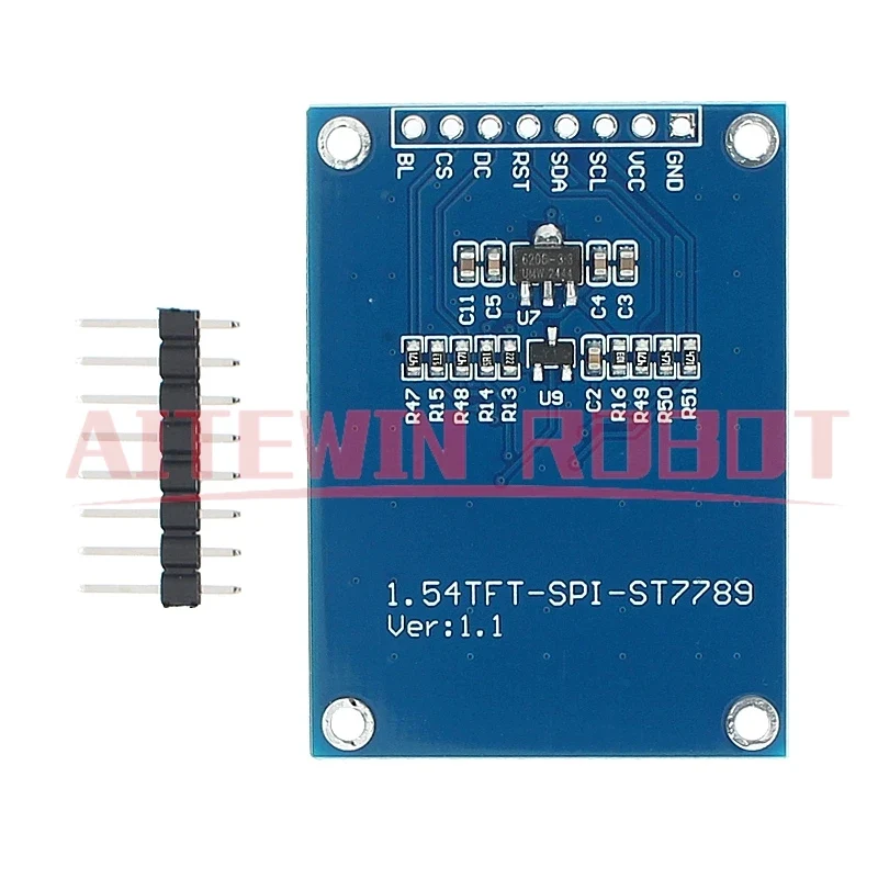 1.54 Inch 1.54" Full Color TFT Display Module HD IPS LCD LED Screen 240x240 SPI Interface ST7789 For Arduino