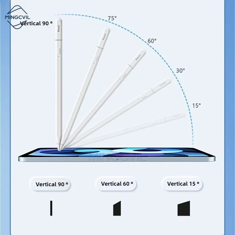 For iPad Pencil 2025 M4 Stylus Pen for Air 6 M2 Pro M3 with Palm Rejection Tilt for iPad Pro 11 12.9 13 7/8/9/10/11th mini 5 6 7