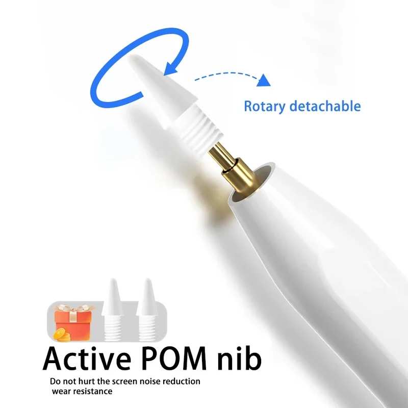 Pencil for Apple iPad with Palm Rejection Stylus Pen for iPad Air M2 Pro 13 Pro 12.9 10 Gen 7th 8th 9th 10.2 for iPad Pencil