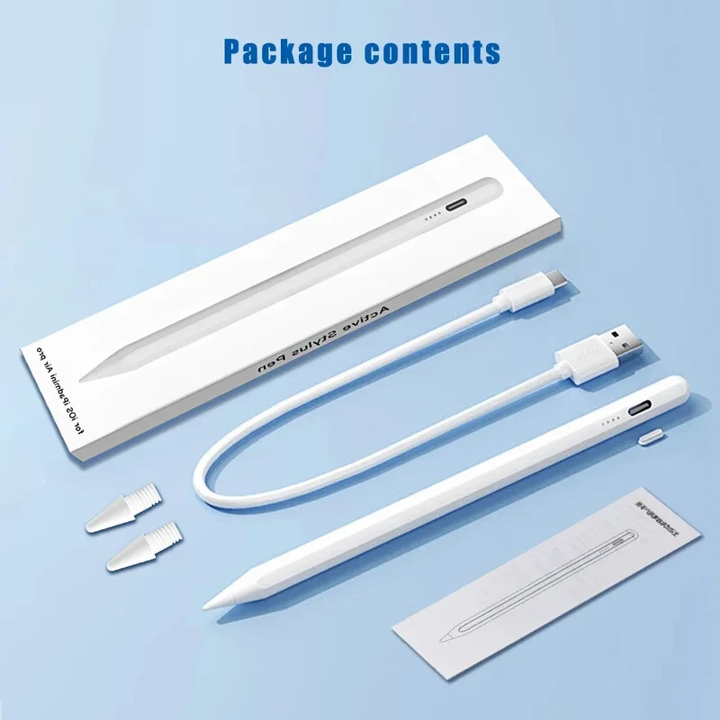 Stylus Pen for Apple IPad for IPad Pencil Accessories 2025 A16 10th 11th Gen Pro Air Mini Palm Rejection Power Display Stylus