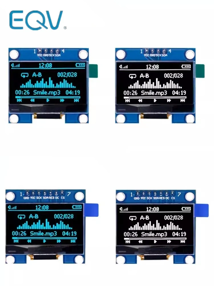 1.3 Inch Oled Module Witte Kleur 128X64 Oled Lcd Led Display Module 1.3 Iic I2C Spi Communiceren Voor Arduino Diy kit