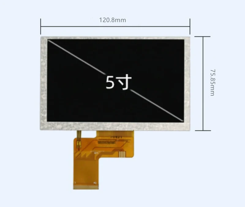 5 Inch TFT LCD Display Module 800*480 RGB IPS 40Pin High definition display with touch