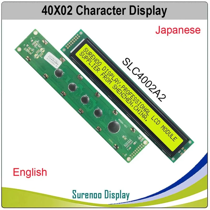 402 40X2 4002 Russian Japanese English Character LCD Module Display Screen LCM Yellow Green Blue with LED Backlight