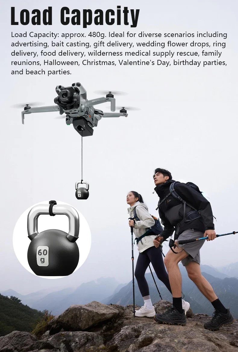 STARTRC Drone Airdrop System for DJI Mini 5 Pro Payload/Delivery/Transport Drop Release Device for DJI Mini 5Pro Accessories