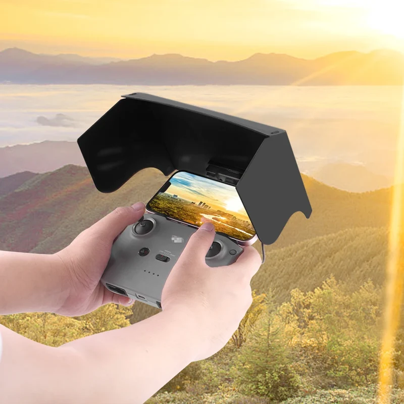 For DJI Mavic 3/Mini 2/Air 2/Air 2S/Mini 3 Pro RC-N1 Remote Controller Hood Sun Shade Mobile Phone Monitor Light Cover Drone