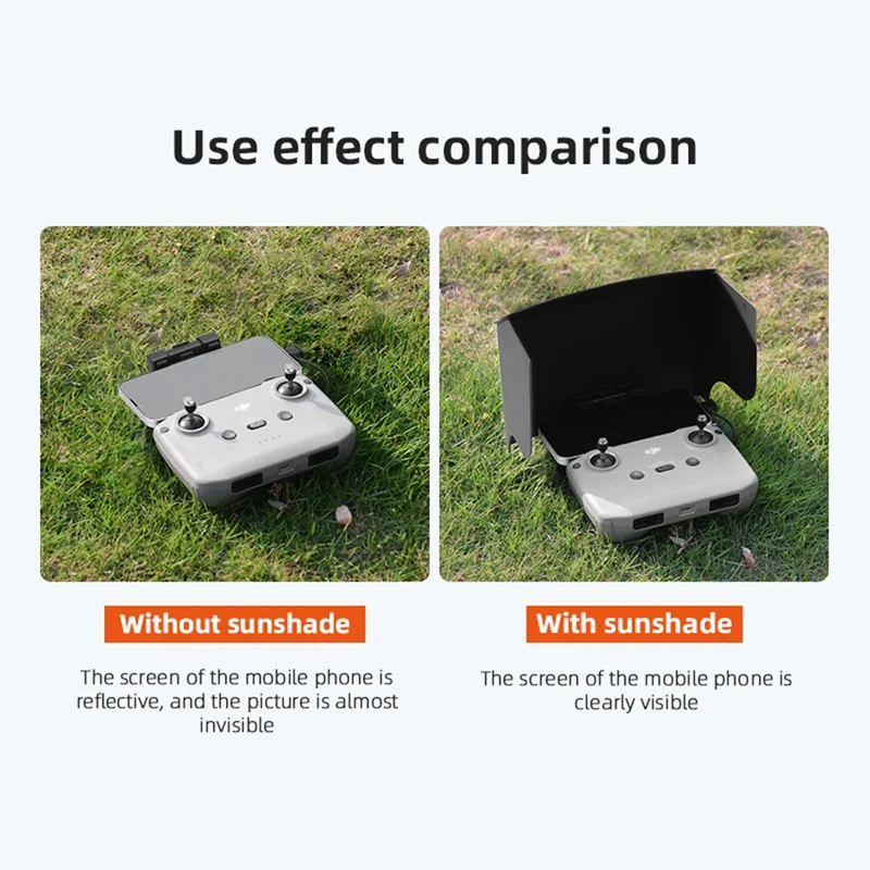 For DJI Mavic 3/Mini 2/Air 2/Air 2S/Mini 3 Pro RC-N1 Remote Controller Hood Sun Shade Mobile Phone Monitor Light Cover Drone