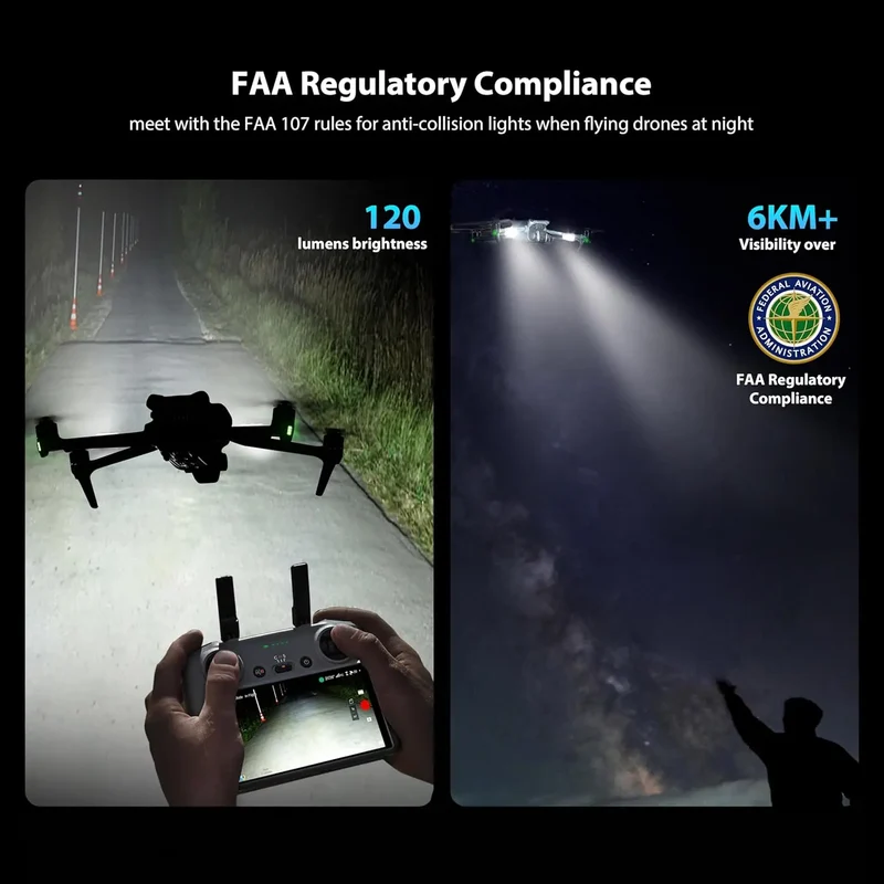 STARTRC Drone Strobe Light Anti Collision Light Rechargable Flash Led Lamplight for DJI Neo and All RC Drones Accessory 2pc