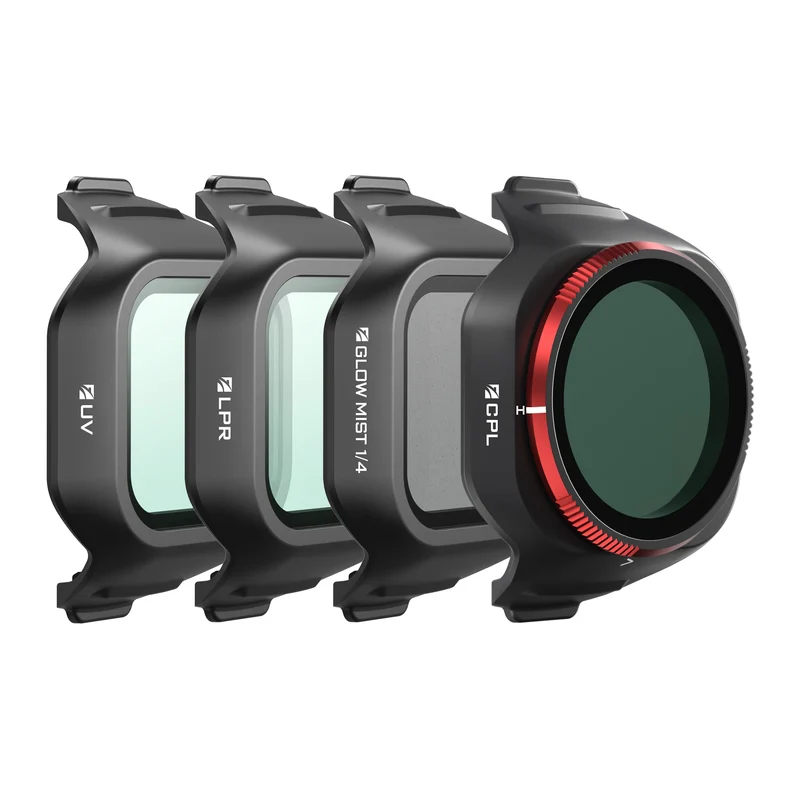 Freewell Everyday 4 Pack Filters for DJI Mini 5 Pro, Included UV, CPL, LPR and Glow Mist 1/4 Drone Filter Accessories