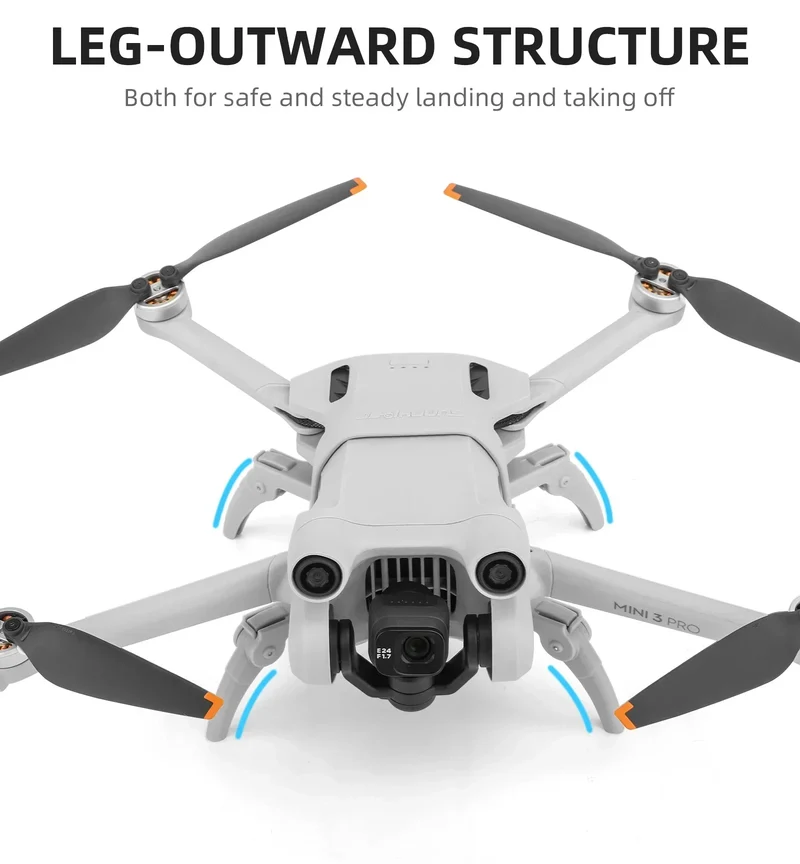 Foldable Spider Landing Gear For DJI Mini 3 Pro Drone Extension Protector Increased Height for DJI Mini 3 Pro Drone Accessories