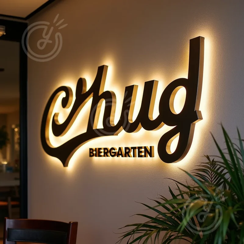 Custom Made LED 3D Sign Metal Backlit Letters for Outdoor Business Storefront Waterproof Advertising Display