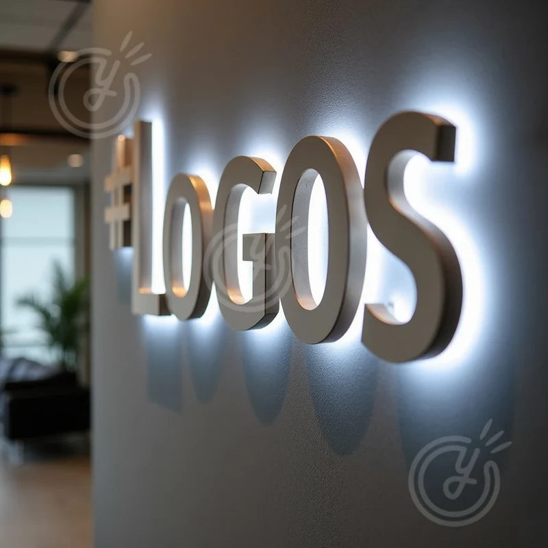 Custom Made LED 3D Sign Metal Backlit Letters for Outdoor Business Storefront Waterproof Advertising Display