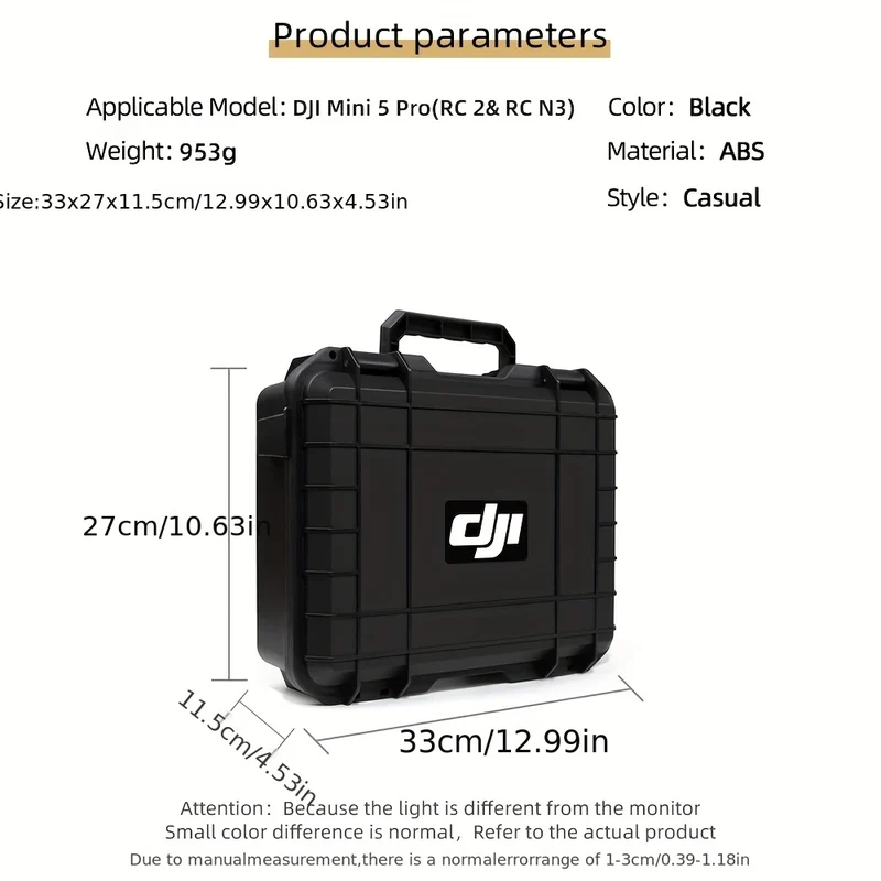 Suitable for DJI 5 Pro Storage Case, 5 Pro Explosion-Proof Case, Portable Hard-Shell Large Capacity Case